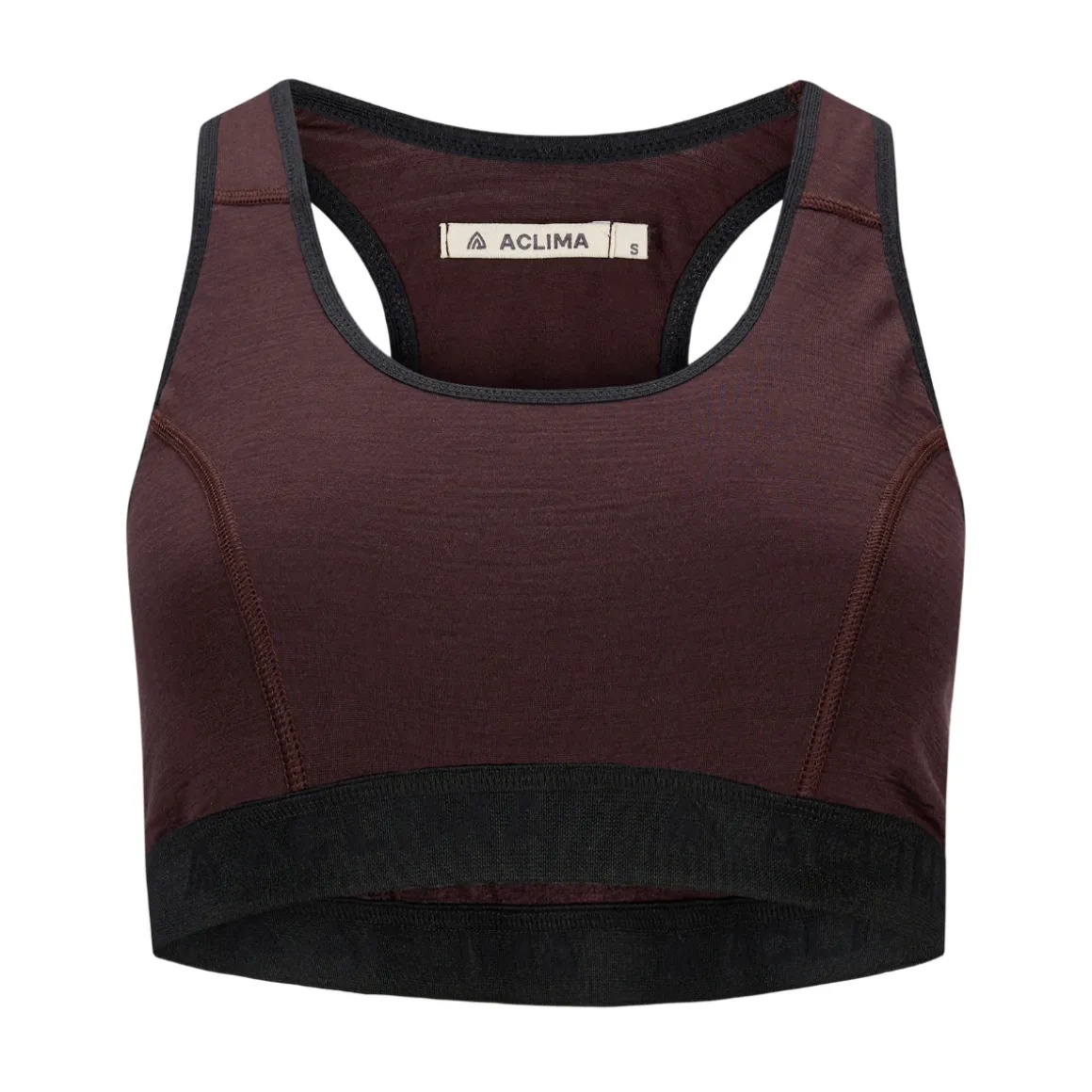 Aclima LightWool 180 Sports Top, dame (Chocolate Plum)
