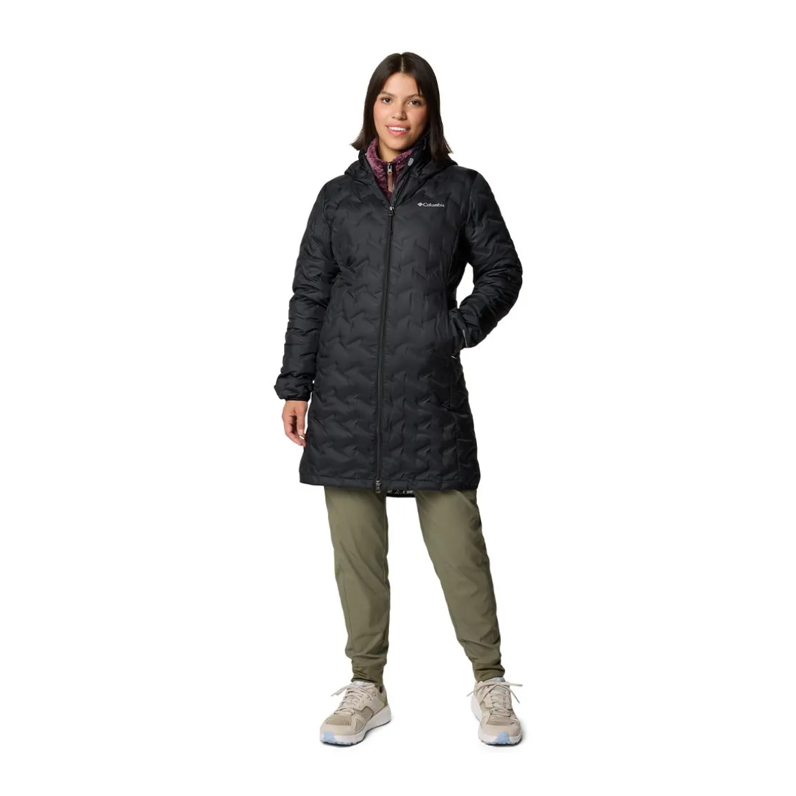 Columbia Delta Ridge II Long Down dunfrakke, dame (Black)