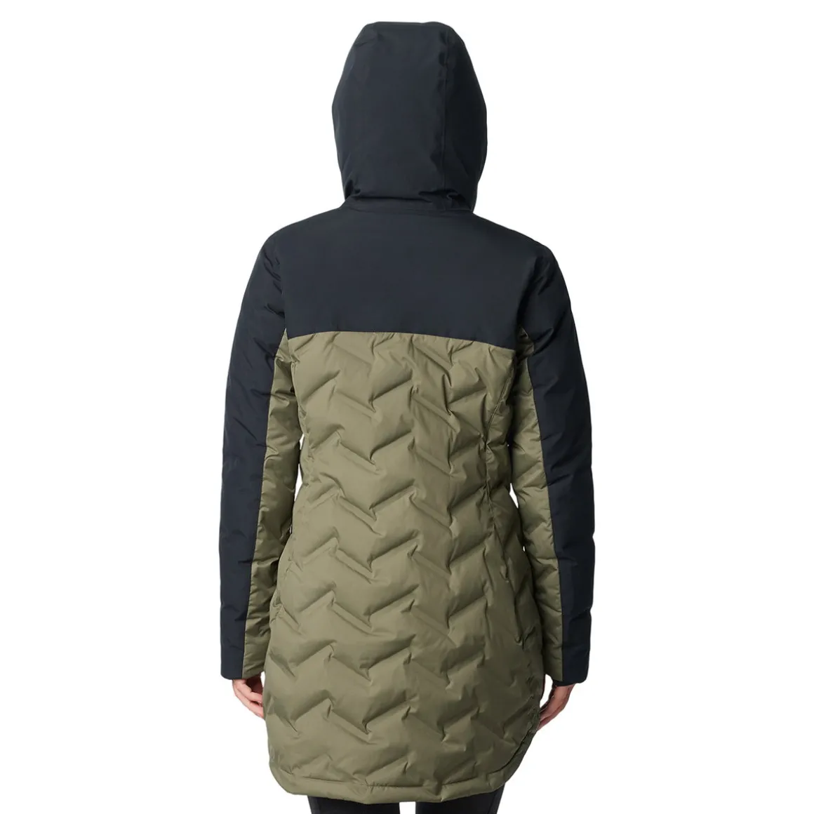Columbia Mountain Croo III Mid Down dunjakke, dame (Stone Green Black)