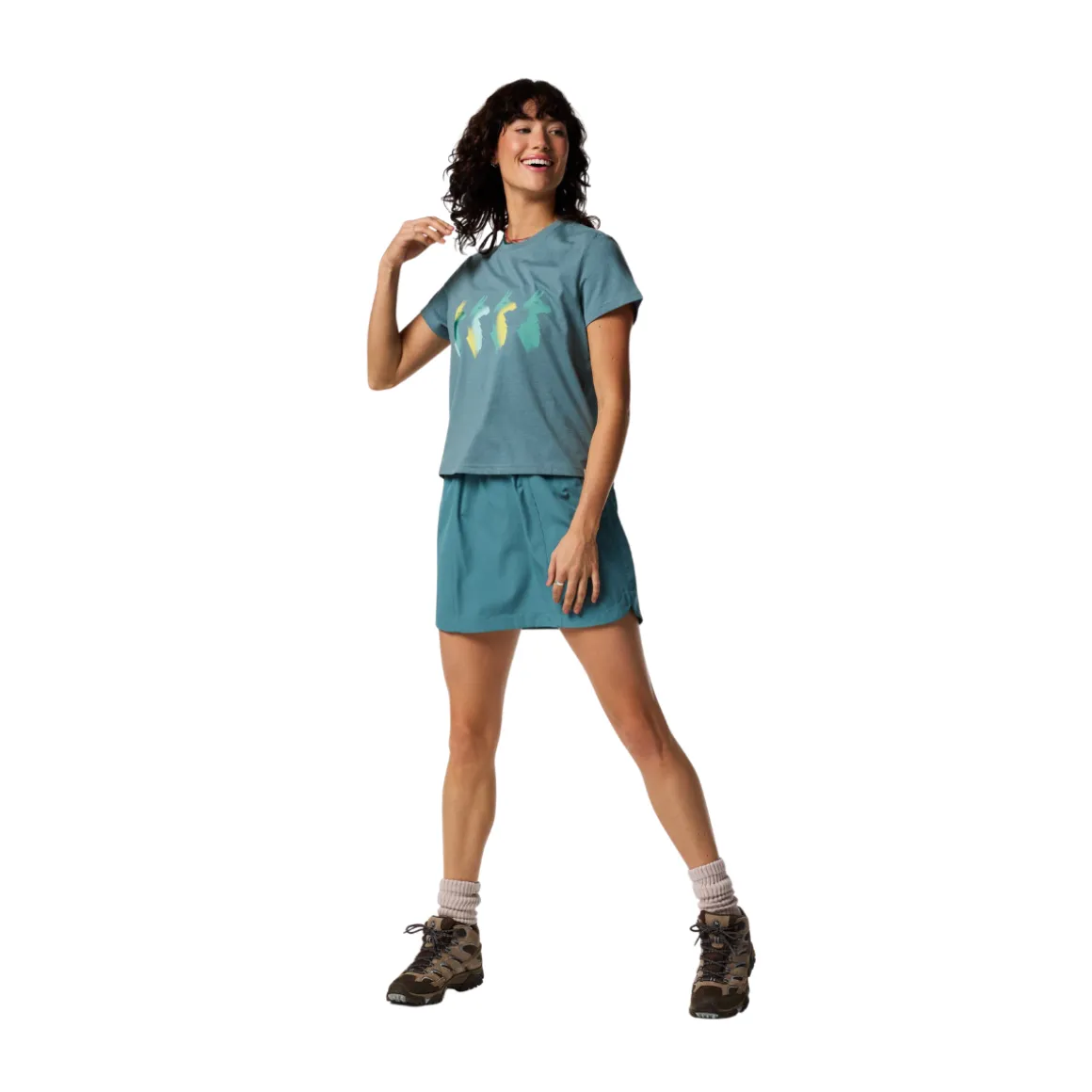 Cotopaxi Cuatro Bitmap T-shirt, dame (Everglade)