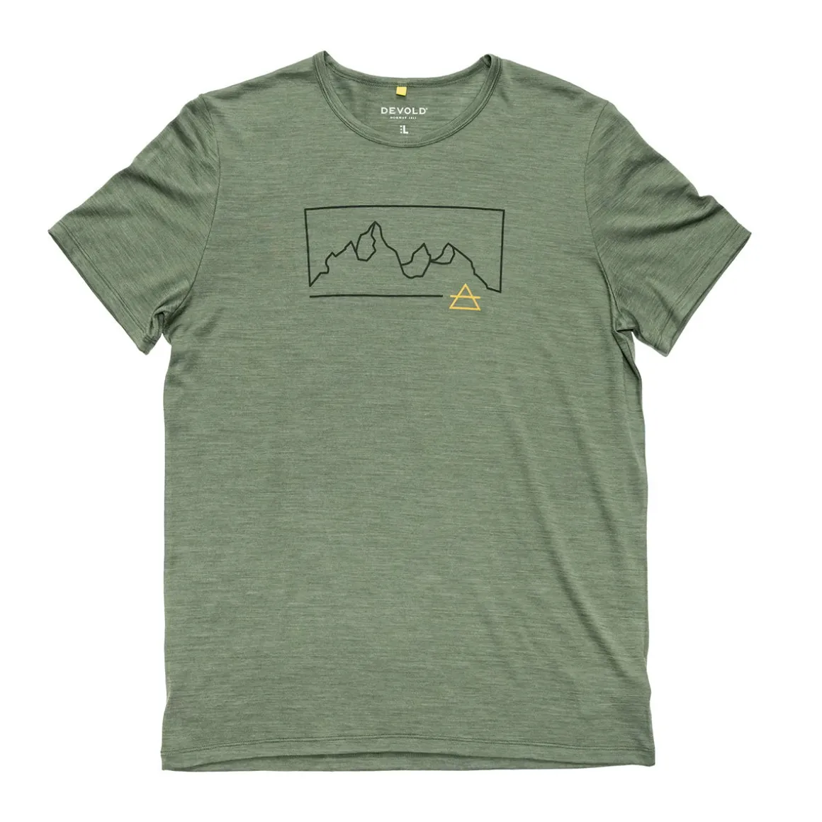 Devold Active Merino 130 "Outline" T-shirt, herre (Forest)