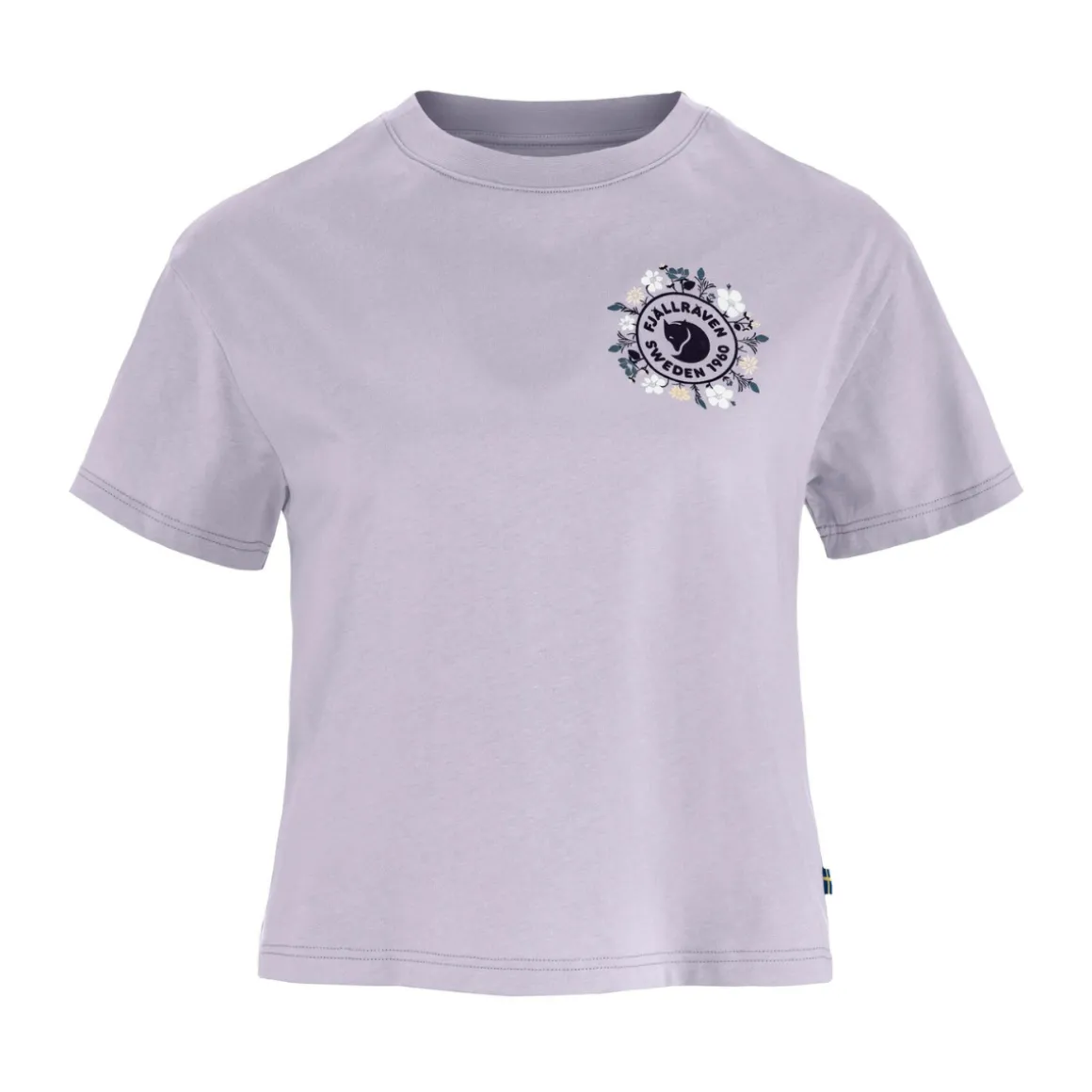 Fjällräven Fjällblomster Logo T-shirt, dame (Lavender Mist)