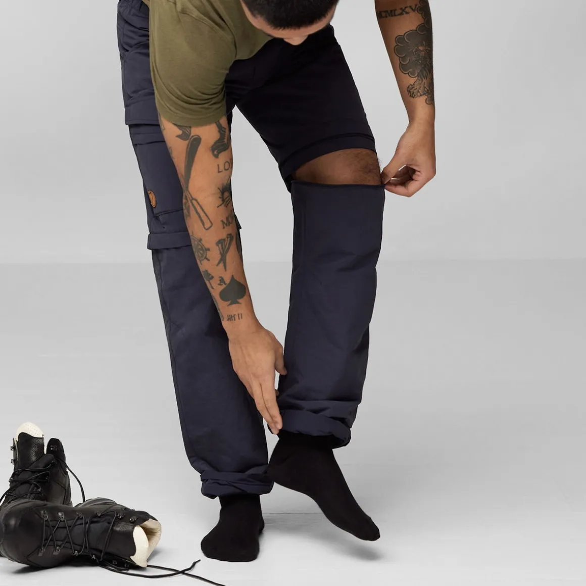Fjällräven Travellers MT Zip-Off Bukser, herre (Dark Navy)