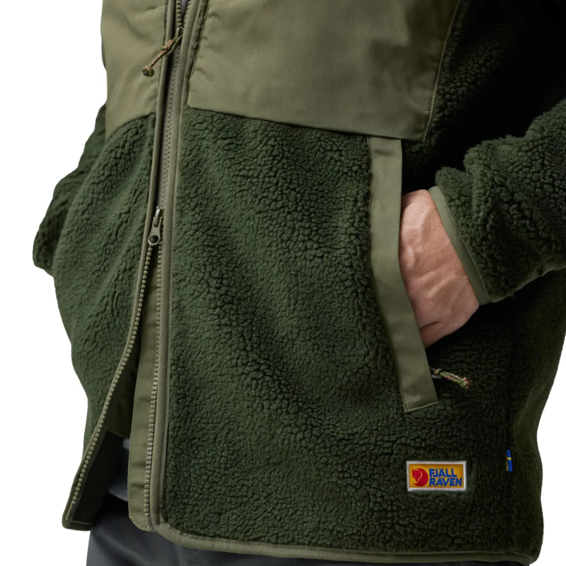 Fjällräven Vardag Pile Fleece, herre (Deep Forest / Laurel Green)