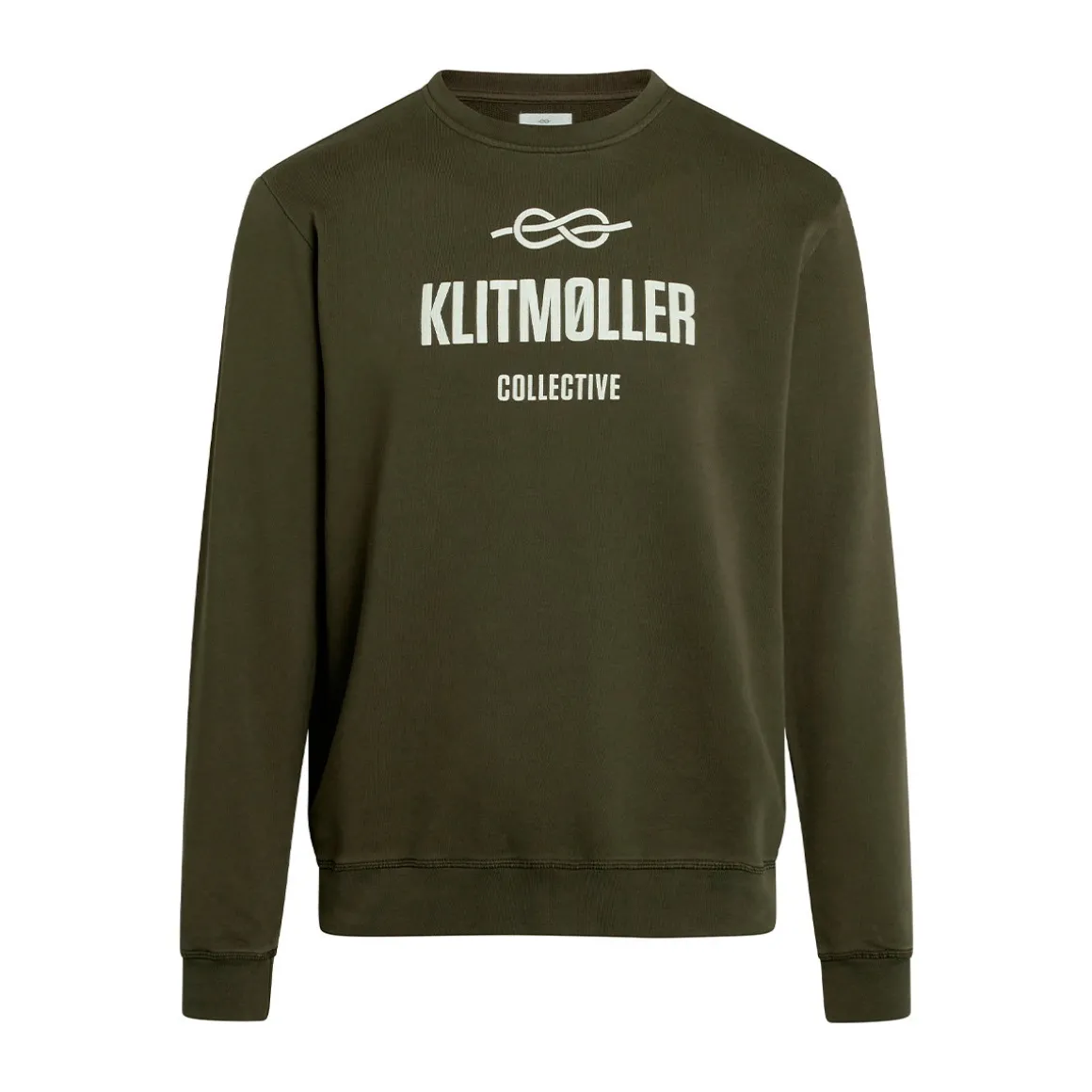 Klitmøller Collective Logo Crew, herre (Olive)