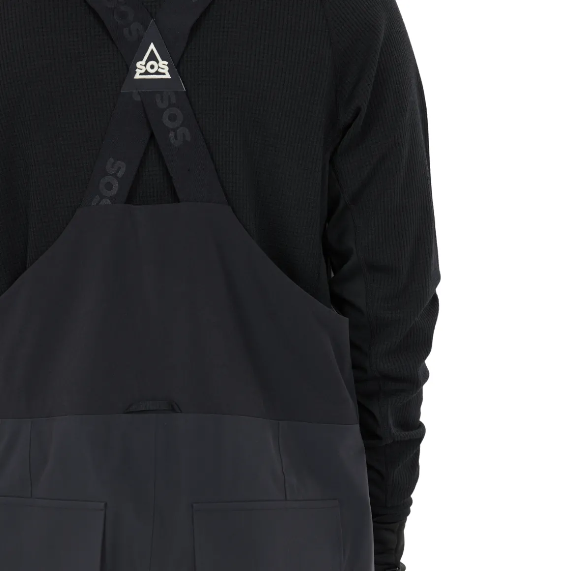SOS Kula 3-lags Shell Bib Skibukser, herre (Black)