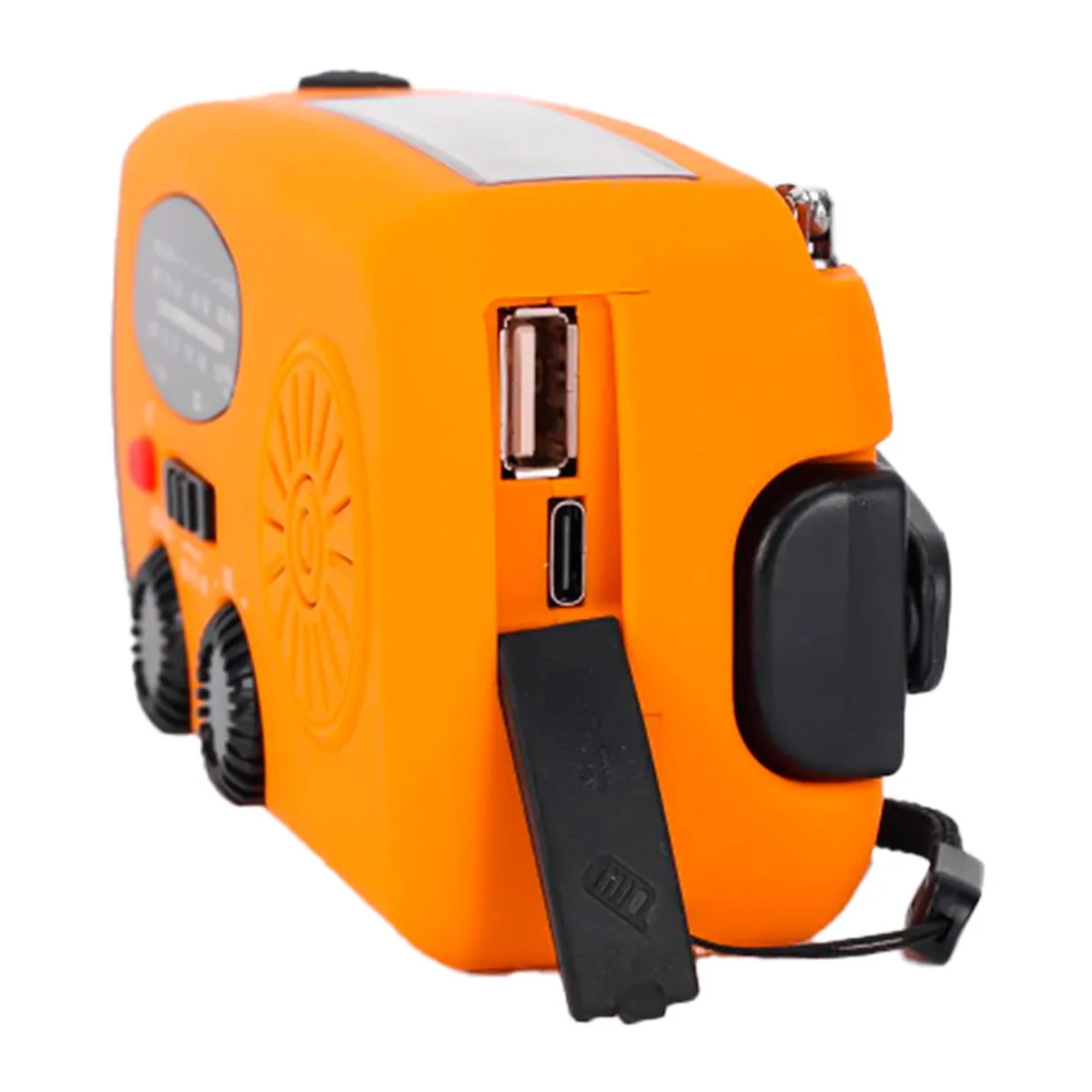 XCEED Solar Emergency Multi Radio 5000 mAh - nødradio med håndsving (Orange)